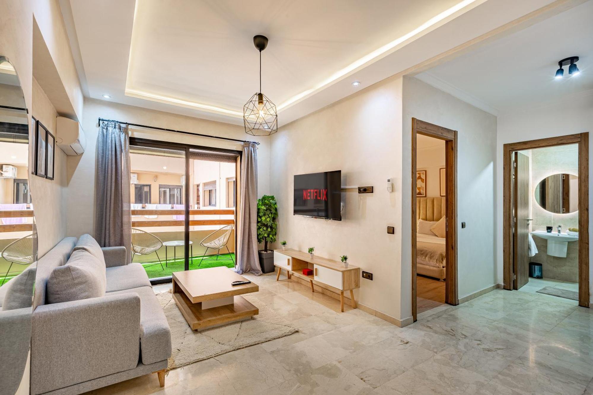 Jolie & Luxueux Appart A Gueliz - 100% Equipe Marrakesh Exterior foto